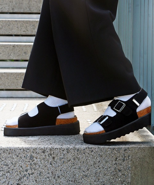 Midland FootWears サンダル WEB限定 ＋5cm ハイソール ダブル