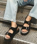 厚底 スポーツサンダル サンダル +5cm ハ...の詳細画像3