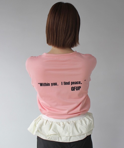tシャツ 「SANSeLF」グラフィックロゴプリントTシャツ sanw25s053 レディース セール】【SANSeLF】グラフィックロゴプリントTシャツ