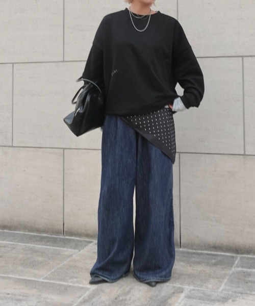 TEEN BOOP カーブデニムパンツ TEEN BOOP カーブデニムパンツ TEEN BOOP ジーンズ デニム デニム