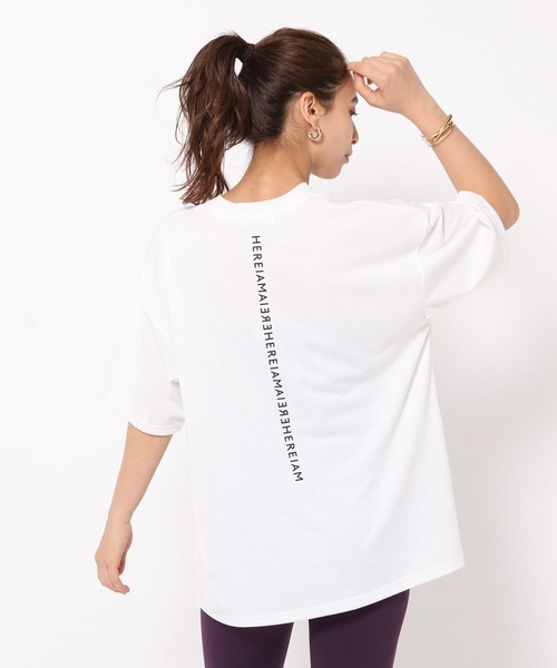 tシャツ 「HEREIAM」速乾/ミラーロゴハーフスリーブTEE レディース メンズ HEREIAM tシャツ 「HEREIAM」速乾/ミラーロゴハーフスリーブTEE