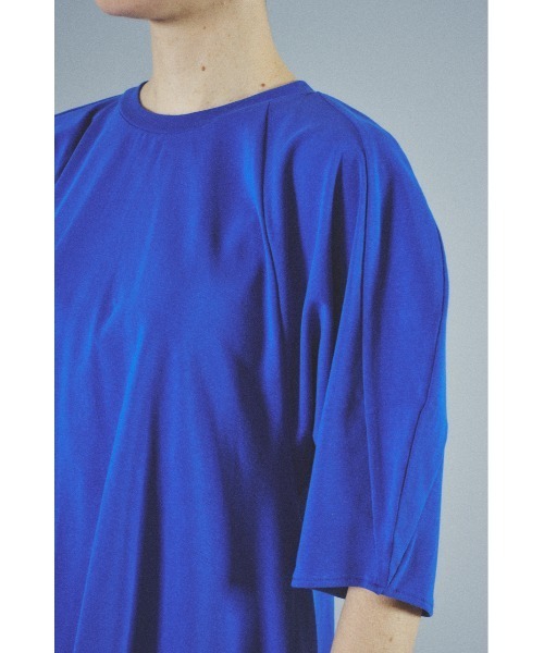 HerRIN.CYE flare tops ブルー フリーサイズ未使用 HeRIN.CYE tシャツ Flare hem cut tops フレアヘムカット