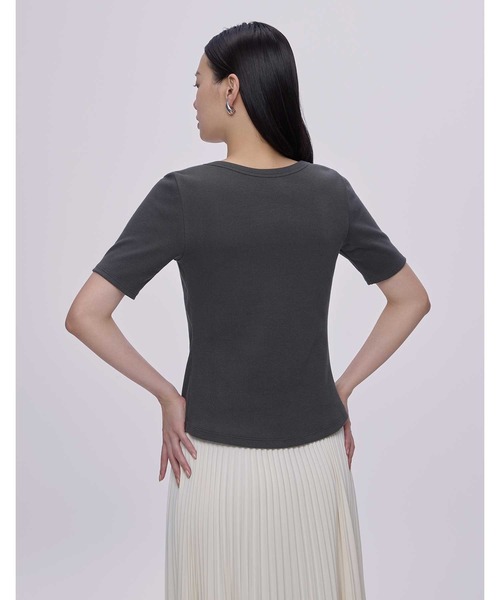 OUR WACOAL tシャツ カップ付きTシャツ 4分袖 レディース