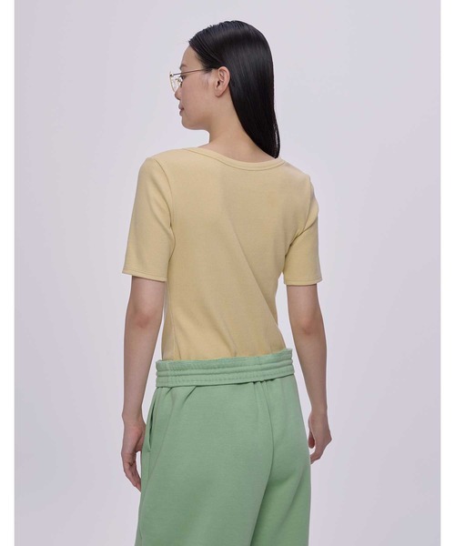 OUR WACOAL tシャツ カップ付きTシャツ 4分袖 レディース