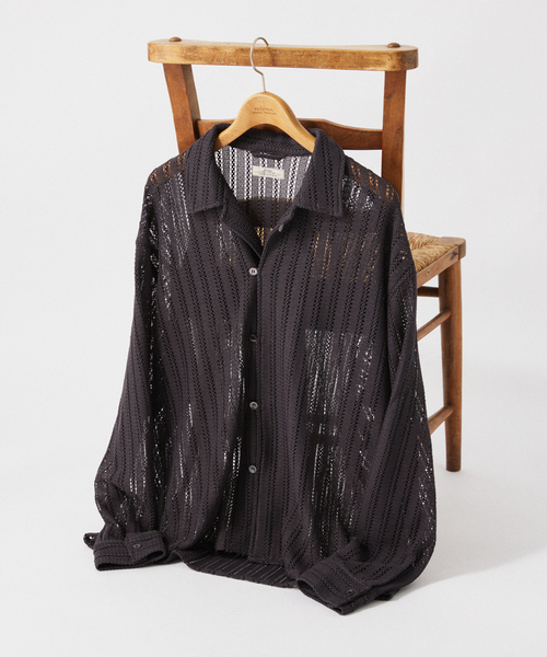 JOURNAL STANDARD relume シャツ ストライプ レースシャツ