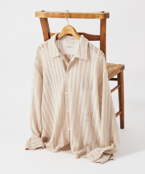 JOURNAL STANDARD relume シャツ ストライプ レースシャツ