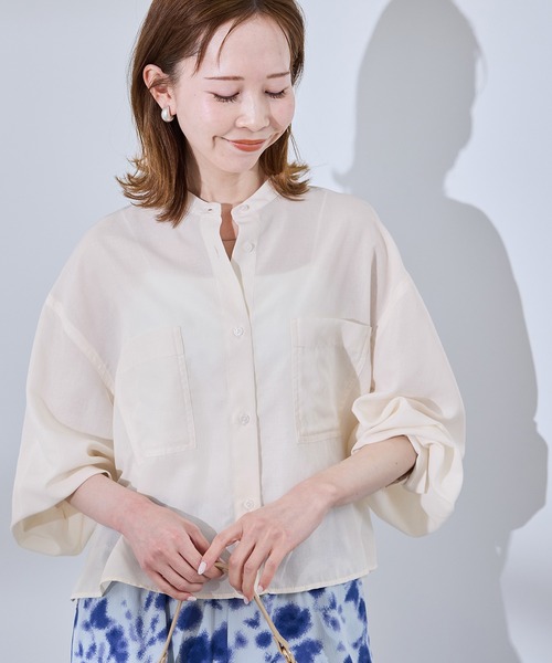 ROPE' PICNIC（ロペ ピクニック） ブラウス シャツ 着丈が選べるバンド
