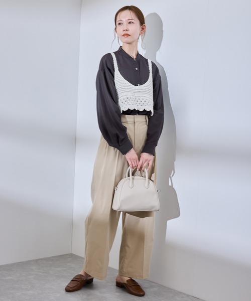 ROPE' PICNIC（ロペ ピクニック） ブラウス シャツ 着丈が選べるバンド