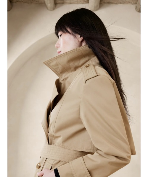 [BANANA REPUBLIC FACTORY STORE] тренчкот X-SMALL бежевый женский 