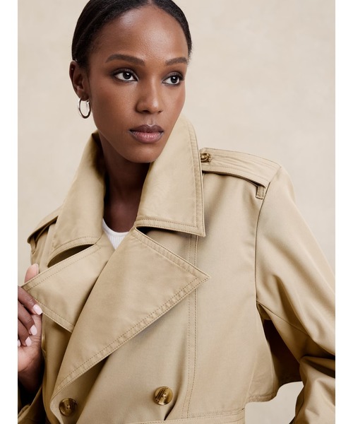 [BANANA REPUBLIC FACTORY STORE] тренчкот X-SMALL бежевый женский 