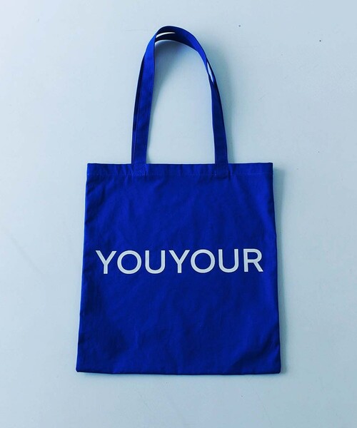 NewJeans Ador LOGO BAG ロゴバッグ トートバッグ　ブルー newjeans Ador LOGO BAGトートバッグ - メルカリ