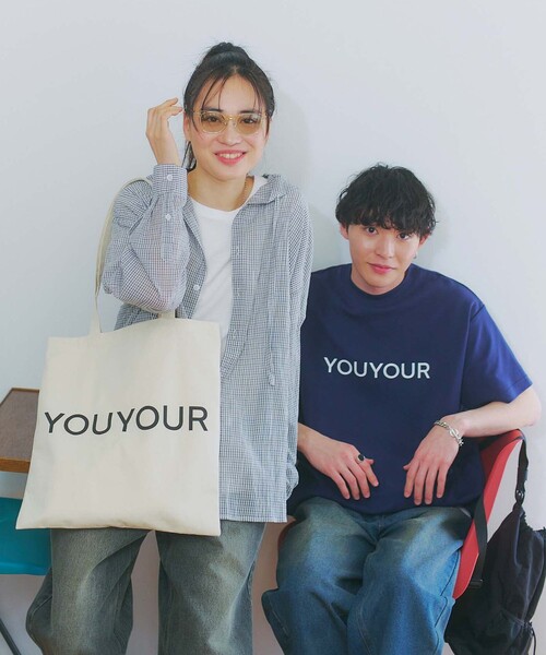 限定☆  ロゴ シンプルトートバッグ その他/YOU YOUR ロゴデザイン トートバッグ【限定展開