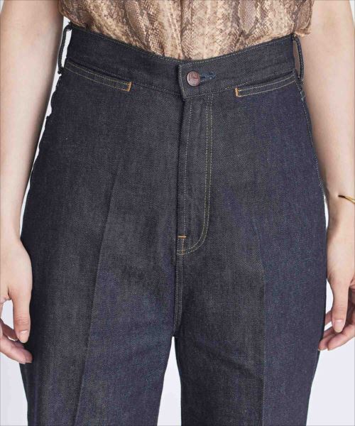 [BIG JOHN] обработка Denim брюки 2 голубой женский 