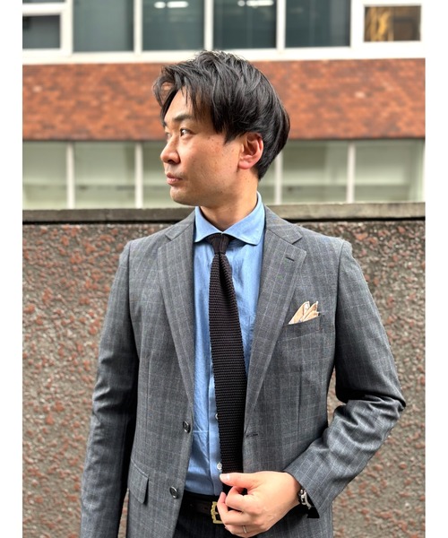Perfect Suit FActory ブルーチェック　スーツ セットアップ Perfect Suit FActory セットアップ WEB限定 軽量セットアップ