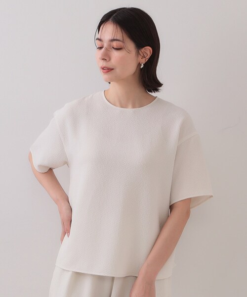 OPAQUE.CLIP（オペークドットクリップ） ブラウス シャツ ストレッチ