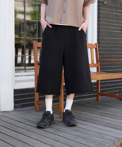Regen Glanz パンツ sweat shorts/スウェットハーフパンツ メンズ