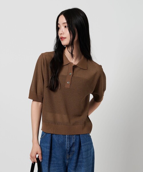 BEAUTY&YOUTH ユナイテッドアローズ　メッシュ ポロニット ブラック 楽天市場】【SALE／80%OFF】ポリエステルメッシュ ポロニット