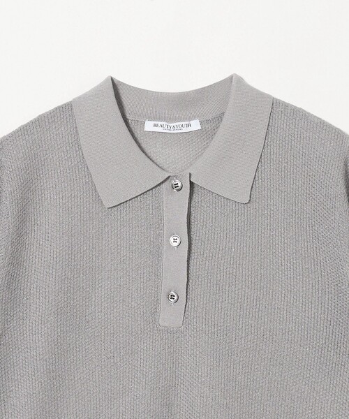 本日価格です　beauty&youth united arrows ポロニット BEAUTY＆YOUTH UNITED ARROWS セーター ニット ナッピング ポロ
