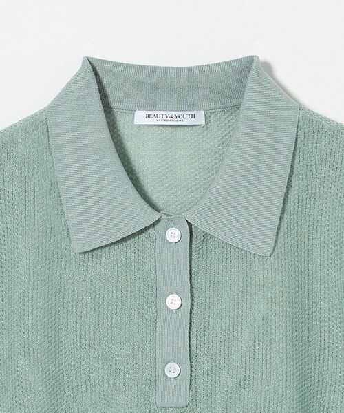 本日価格です　beauty&youth united arrows ポロニット BEAUTY＆YOUTH UNITED ARROWS セーター ニット ナッピング ポロ