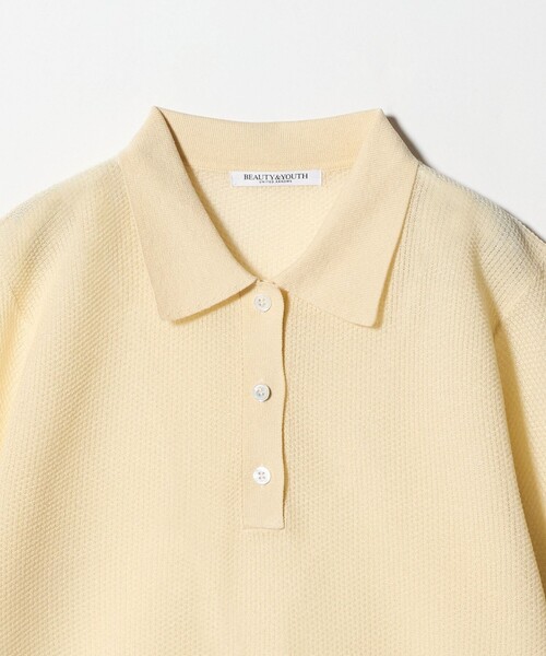 beauty&youth ニット　ポロ ナッピング ニット ポロ ‐ウォッシャブル‐