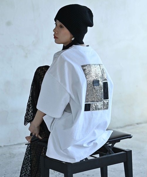 tシャツ 「日本製」UNISEX フラグメントグリッドTシャツ レディース メンズ
