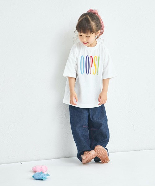 pairmanon（ペアマノン） tシャツ カラフル BIG ロゴTシャツ キッズ