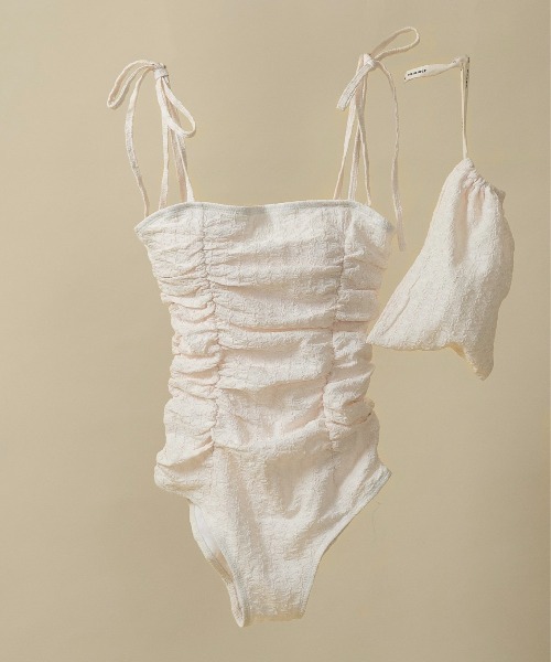 【新品未使用】リボンワンピーススイムウェア　エステラケー 新品未使用】リボンワンピーススイムウェア エステラケー セール】NEW