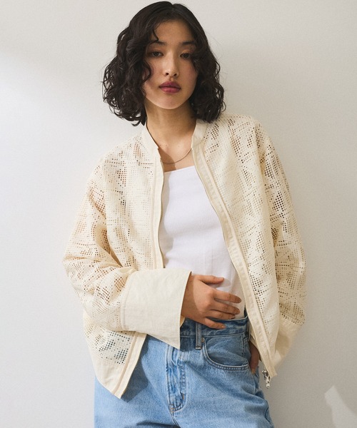 「ADAM ET ROPE'」 長袖シャツ FREE キナリ レディース