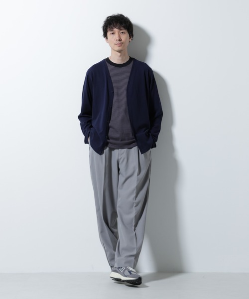 NANO universe スラックス イージー側章スラックス メンズ