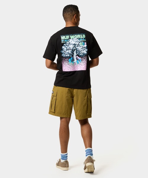 HUF tシャツ WORLD FESTIVAL TEE / ハフ 半袖 Tシャツ プリント
