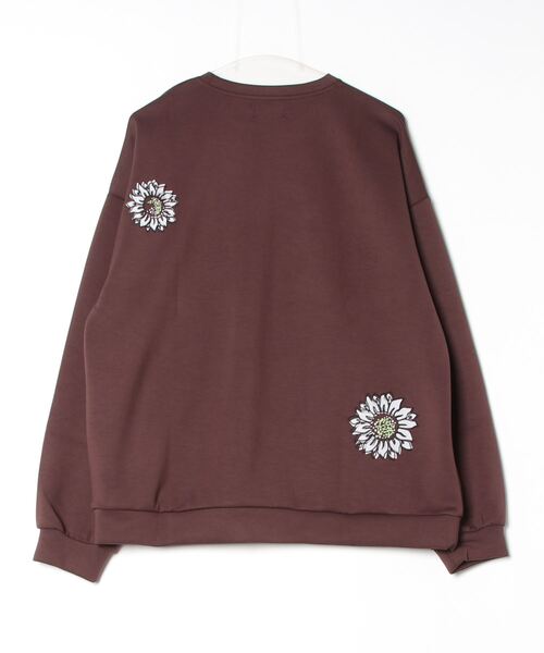 「ATELANE」 長袖Tシャツ L ブラウン メンズ