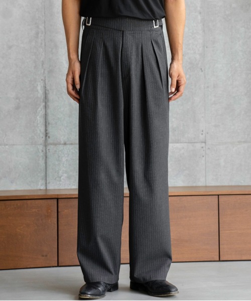 SINSS スラックス ブラック S SINSS 「SINSS」 スラックス LARGE ブラック メンズ : ZOZOTOWN