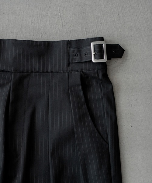 sinss ストライプスラックス SINSS スラックス Two tuck wide straight stripe slacks / 2