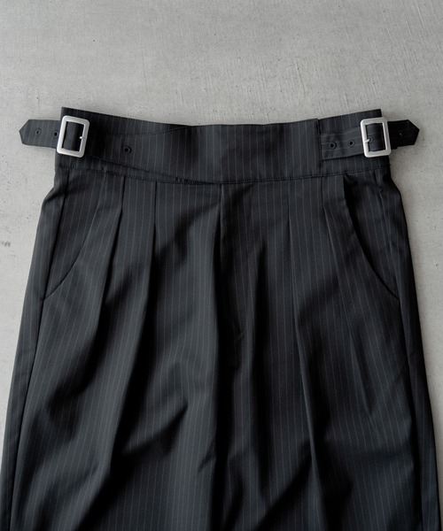 SINSS ストライプスラックス SINSS スラックス Two tuck wide straight stripe slacks / 2