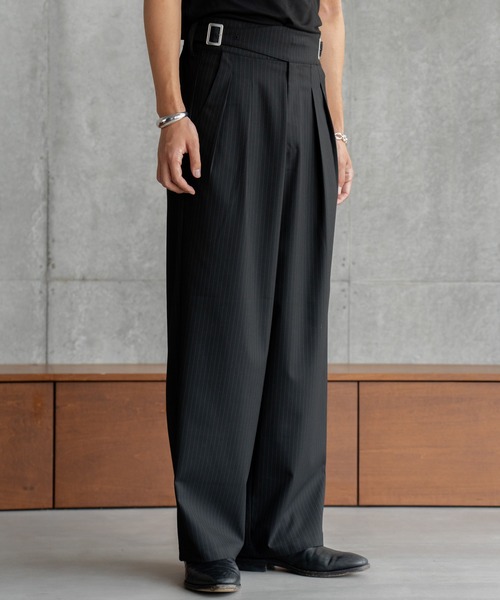 SINSS スラックス Gurkha stripe slacks / グルカストライプ