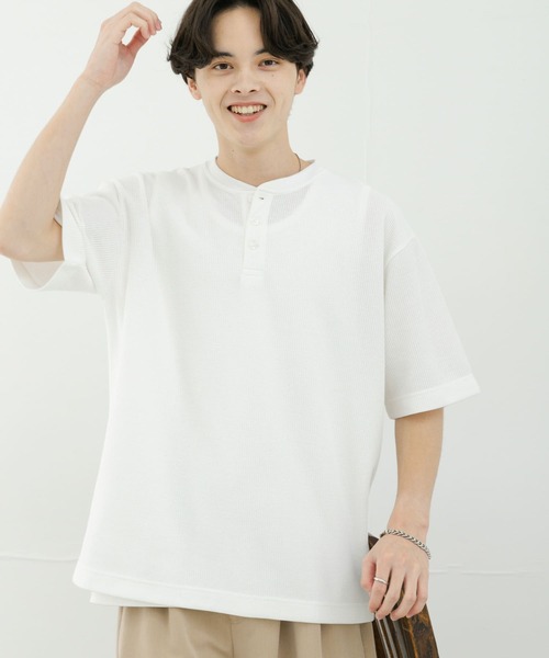 SENSE OF PLACE by URBAN RESEARCH ヘンリーネック tシャツ ヘンリー