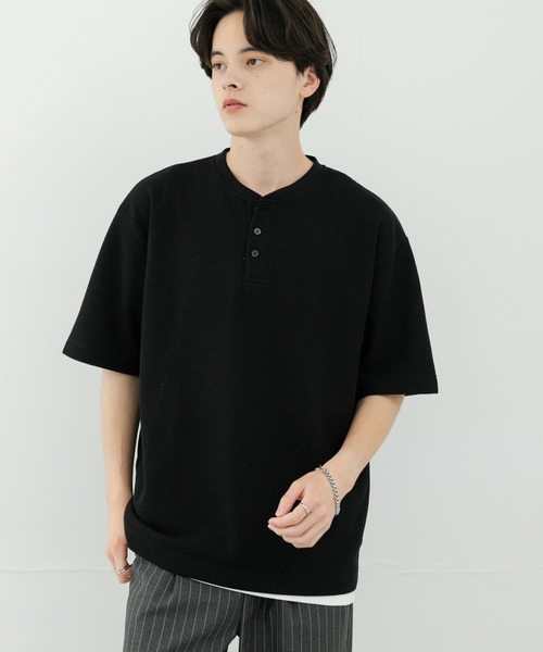SENSE OF PLACE by URBAN RESEARCH ヘンリーネック tシャツ ヘンリー