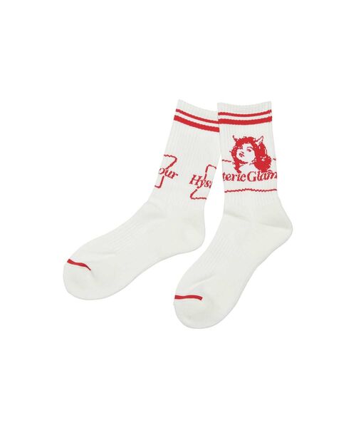 HYSTERIC GLAMOUR（ヒステリックグラマー） 靴下 2TONE DEVIL WOMAN
