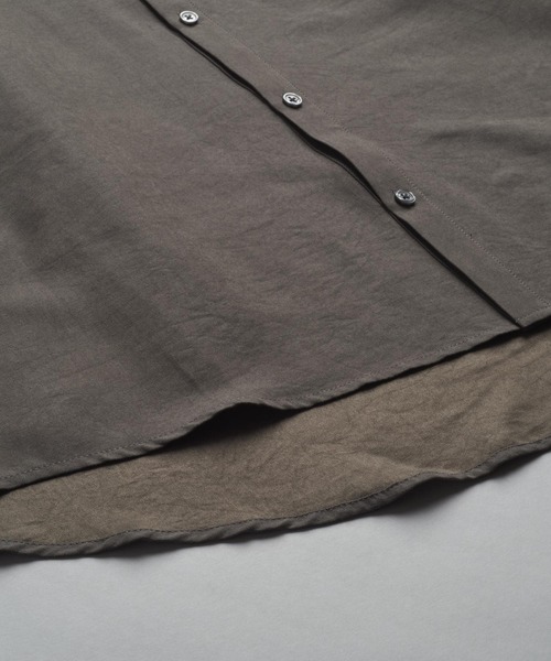 NO ID.（ノーアイディー） シャツ 「NO ID.」Matte Skin Smooth Over