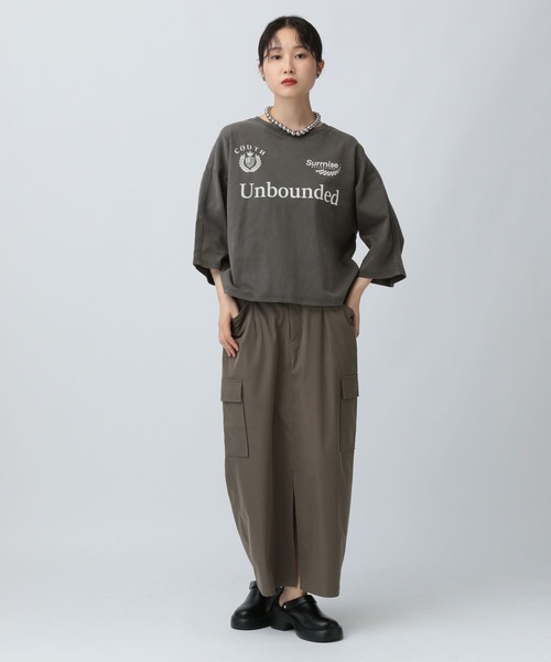 LEPSIM（レプシィム） tシャツ ラインゲーム6分袖T 586613 レディース