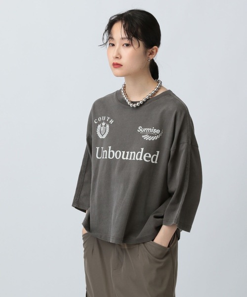 LEPSIM（レプシィム） tシャツ ラインゲーム6分袖T 586613 レディース