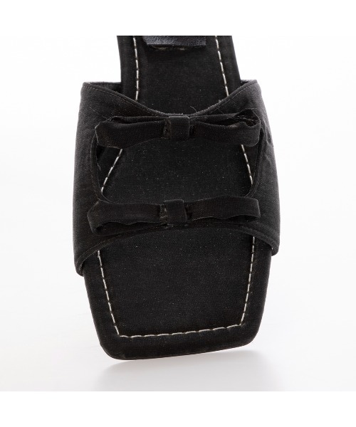 「EVOL」 フラットサンダル L ブラック レディース_画像6