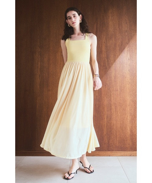 estella.k ワンピース Estella.K ワンピース 「Michiko Yamawaki×Estella.K」Ribbed ＆ Sheer