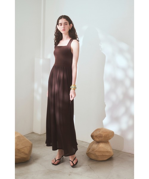 Estella.K ワンピース 「Michiko Yamawaki×Estella.K」Ribbed ＆ Sheer