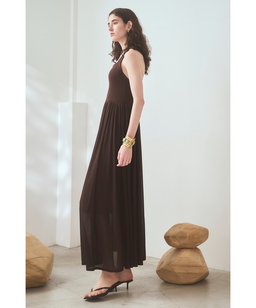 Estella.K ワンピース 「Michiko Yamawaki×Estella.K」Ribbed ＆ Sheer
