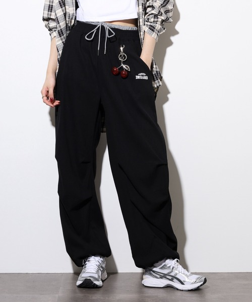 パンツ s*w WORKS パンツ チャーム付パラシュートパンツ レディース : ZOZOTOWN