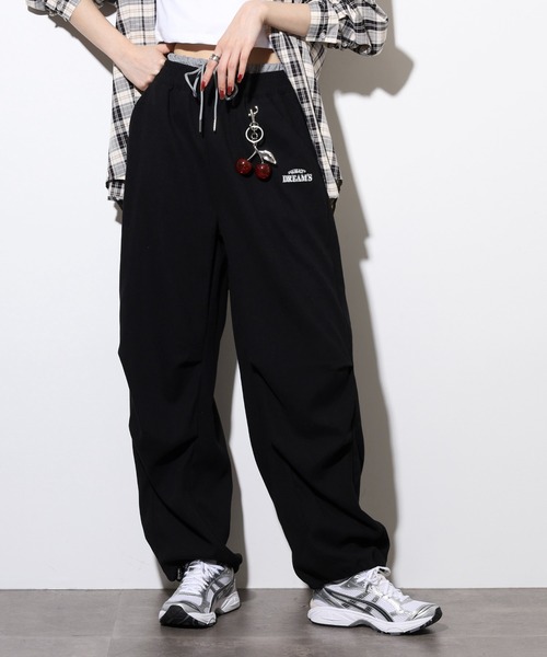 パンツ 979794 WORKS パンツ チャーム付パラシュートパンツ レディース : ZOZOTOWN