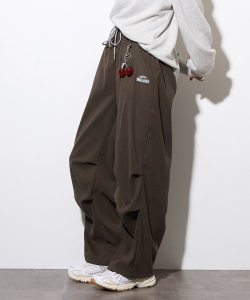 WORKS パンツ チャーム付パラシュートパンツ レディース : ZOZOTOWN
