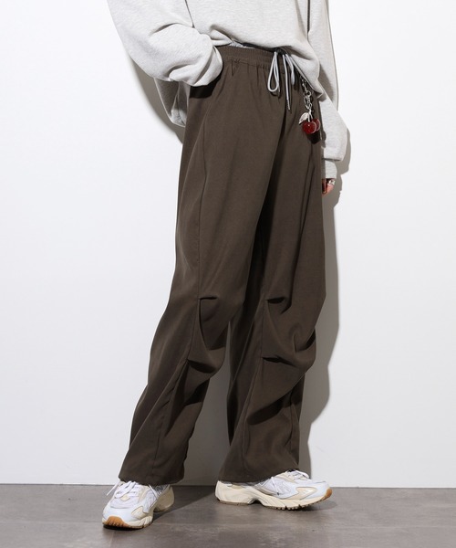 WORKS パンツ チャーム付パラシュートパンツ レディース : ZOZOTOWN
