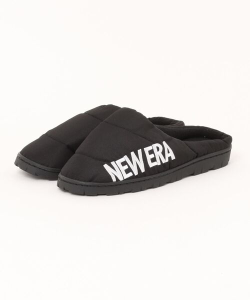 サンダル 「NEW ERA」ROOM SHOES WORDMARK BLK 「SSL」 メンズ